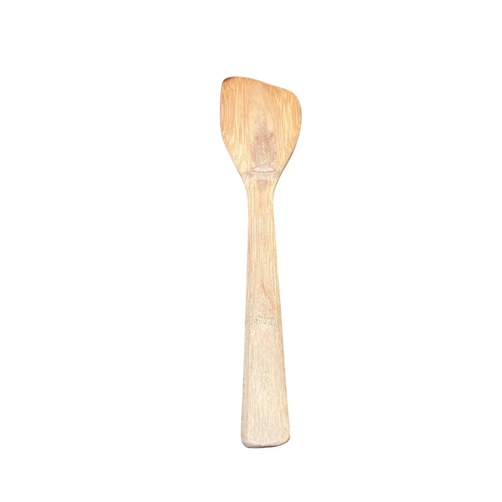 Bamboo Corner Scraper Utensil Set OS Natural Tan  Eco Friendly